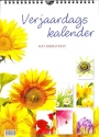 Productafbeelding Verjaardagskalender bloemen met tekst