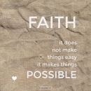 Productafbeelding Wenskaart Faith makes things possible