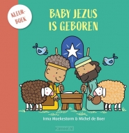 Productafbeelding Baby Jezus is geboren kleurboek