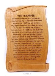 Productafbeelding Wandbord 14.5x10 voetstappen